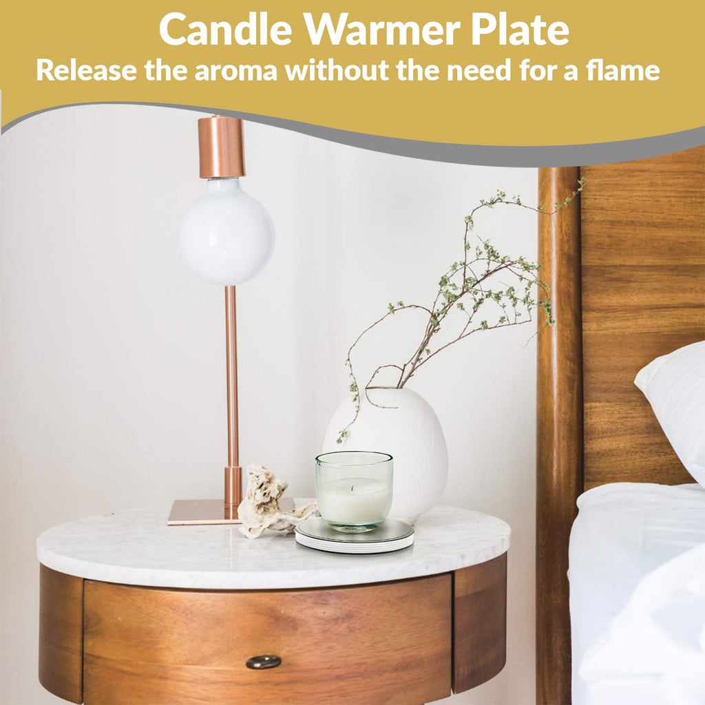 Heated Coffee Mug Warmer for Desk - Electric Cup Warmer for Desk, Candle Plate Melter Warmer with Timer, Coffee Lovers Gift Ideas, Coffee Accessories Office Gifts Tea Accessories - 120-140F (NO Mug)