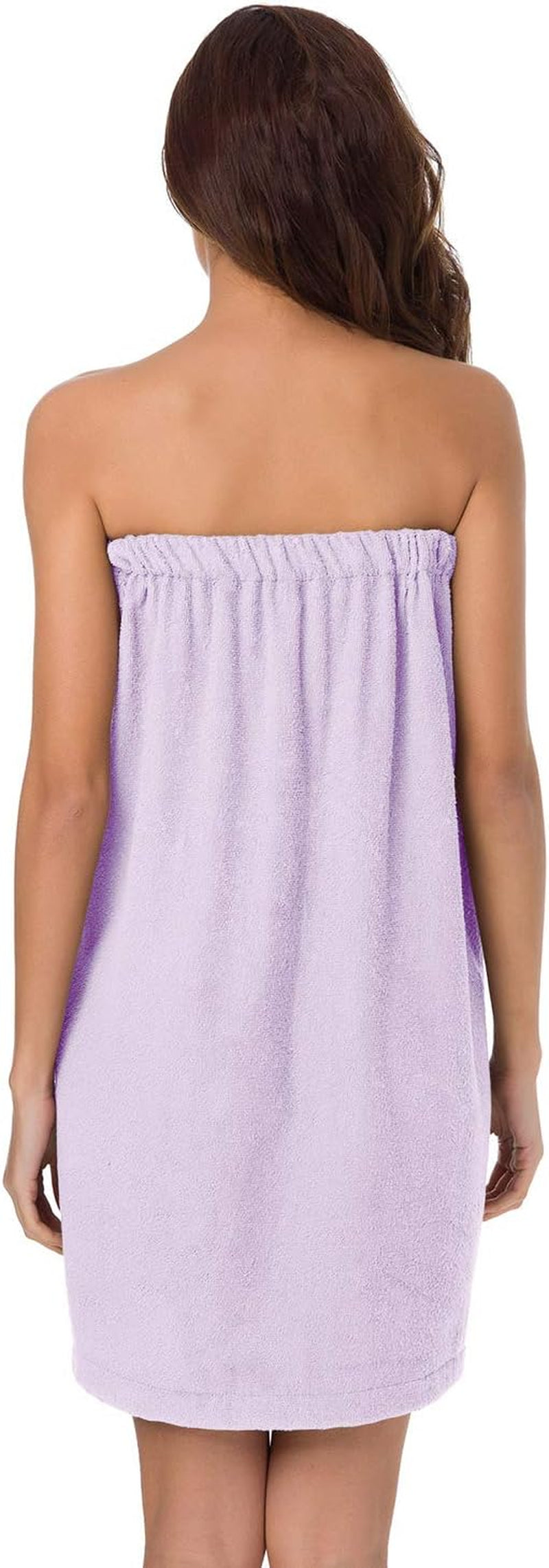 Women Bath Towels Robe Wraps, Soft Cotton Terry Spa Cloth, Plush Adjustable Closure for Shower, Travel, Pool, Gym