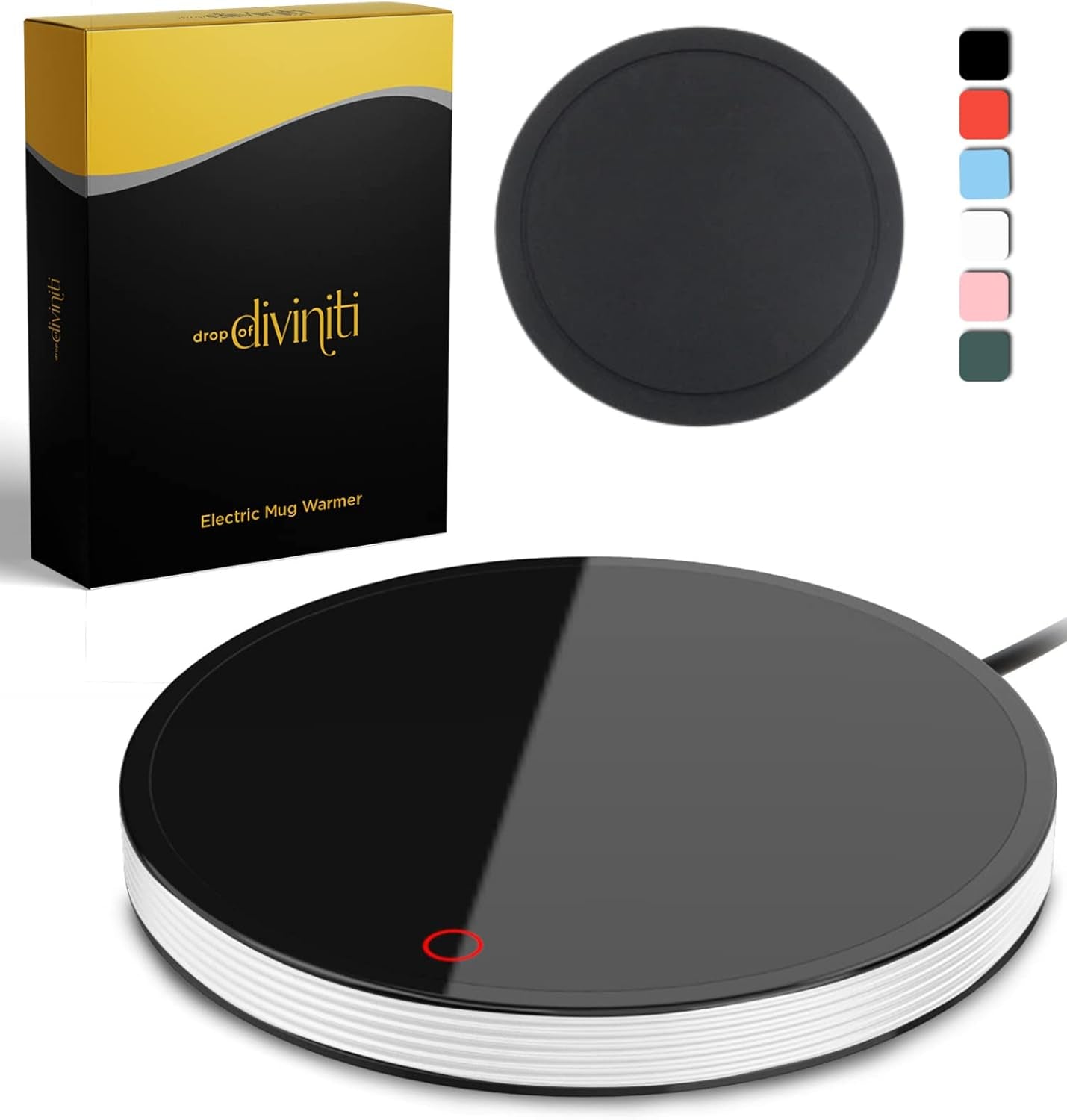 Heated Coffee Mug Warmer for Desk - Electric Cup Warmer for Desk, Candle Plate Melter Warmer with Timer, Coffee Lovers Gift Ideas, Coffee Accessories Office Gifts Tea Accessories - 120-140F (NO Mug)