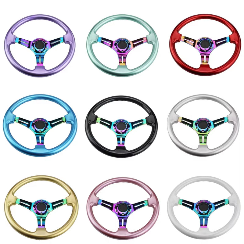 Neo Chrome New 350Mm 14Inch Steering Wheel ABS Steering Wheel