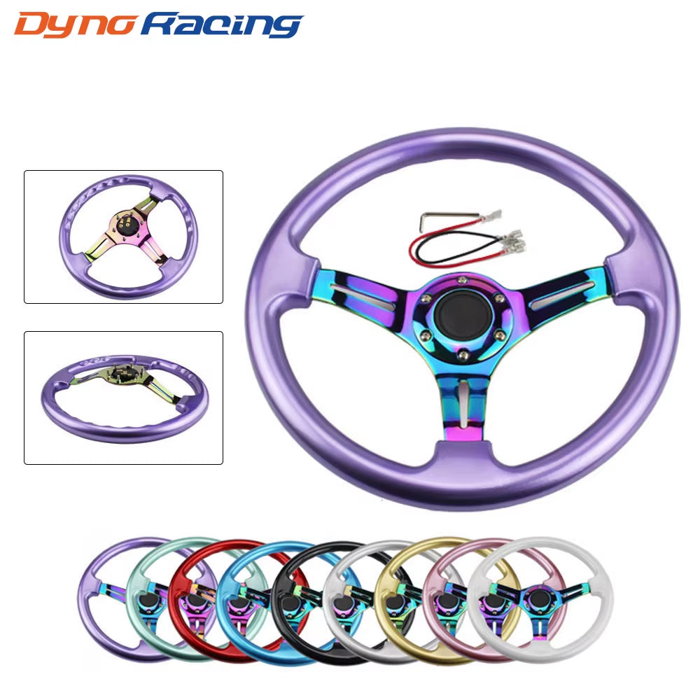 Neo Chrome New 350Mm 14Inch Steering Wheel ABS Steering Wheel