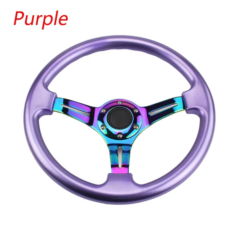 Neo Chrome New 350Mm 14Inch Steering Wheel ABS Steering Wheel